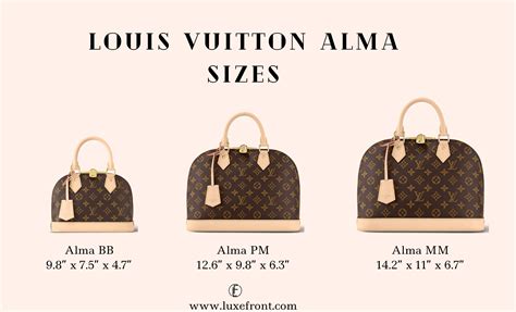 louis vuitton alma size comparison|louis vuitton alma price.